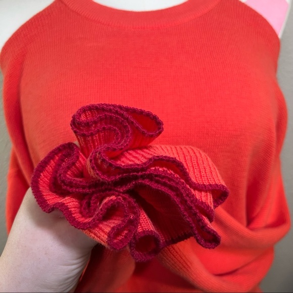 Anthropologie Knitted & Knotted Cold Shoulder Sweater - Picture 8 of 13